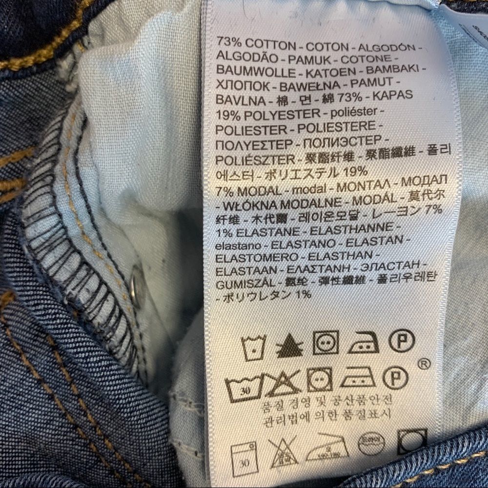 Levi’s 711 skinny jeans midrise dark Wash Sz 27 - Picture 8 of 13